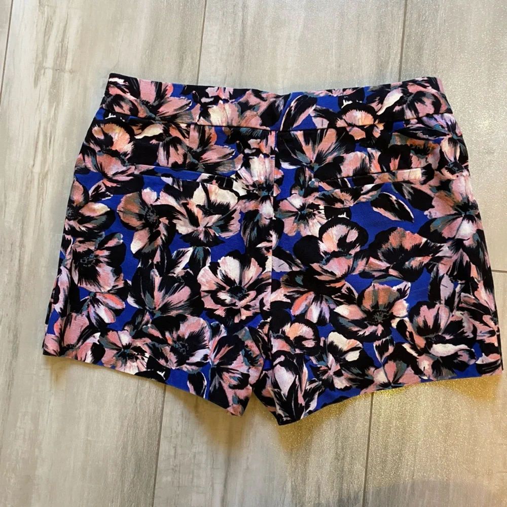 J. Crew Woven Vibrant Colorful Floral Chino Bermuda 3” Inseam Shorts, women’s 2
